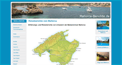 Desktop Screenshot of mallorca-berichte.de